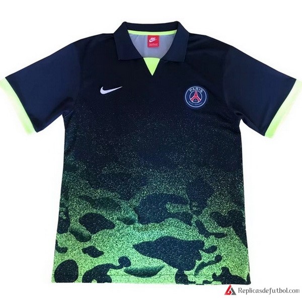 Polo Paris Saint Germain 2017-2018 Negro Verde